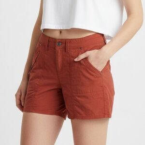 Title Nine Big B Shorts Woman 8 Burnt Orange Stretch Ripstop Gorpcore Hiking